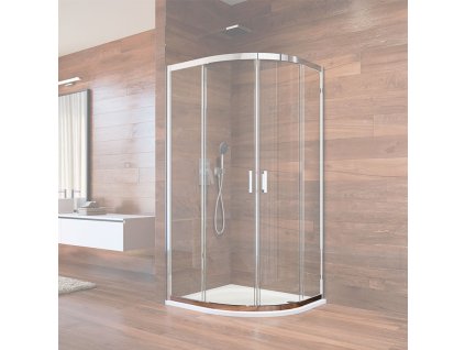 Mereo Vodící profil, oblouk, bílý pro CK608B...K, 90x90x190cm