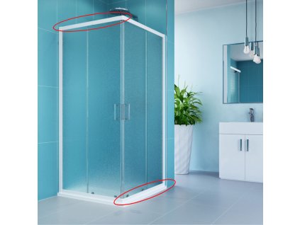 Mereo Vodící profil (horní levý a spodní pravý) pro CK34111Z, bílý