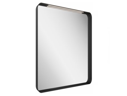 Zrcadlo Strip 60x70 s osvětlením, černá