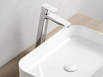 TD 015.00CR Umyvadlová stojánková baterie 330 mm bez výpusti, chrom