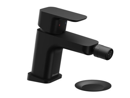 TD F 055.20BLM Bidetová stojánková baterie 145 mm s výpustí ClickClack, černá matná