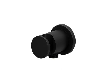 706.21BLM Podomítkový vývod s držákem, černá matná