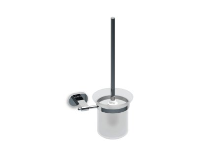 CR 410.00CR Držák s WC štětkou a nádobkou, chrom