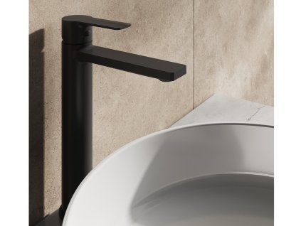 SL 015.20BLM Umyvadlová stojánková baterie 290 mm bez výpusti, černá matná