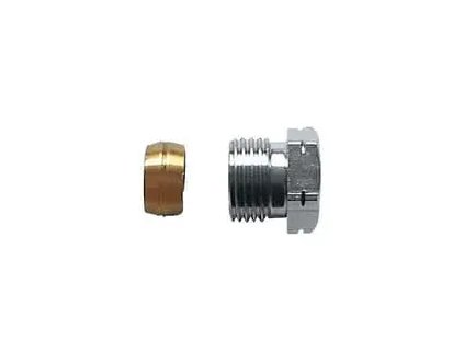 Svěrné šroubení pro ocelové a měděné potrubí G 3/8" až 3/4" (#1629212 Přechodka, kovově těsnící 1/2" x 12 ,  *, Dimenze 1/2 x 12)