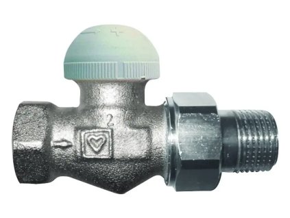 Termostatický ventil přímý  s přednastavením, TS-98-VHF (#1762320 Termostatický ventil TS-98-VHF, 3/8"-M30x1,5 přímý, Dimenze 3/8", kvs 1,15)