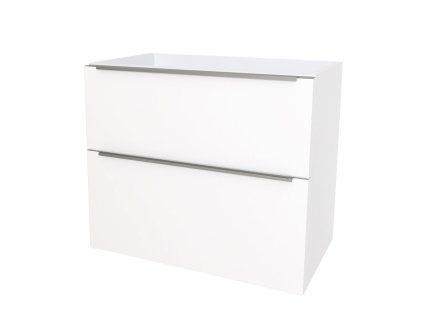 Mereo Mailo, koupelnová skříňka 81 cm, chrom madlo, Multidecor, Arktická bílá