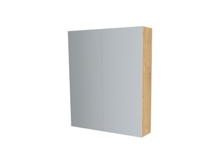 Mereo Koupelnová skříňka zrcadlová 60 cm, galerka, 2 x dvířka, Multidecor, Dub Arlington