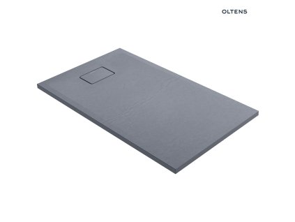 Oltens Bergytan obdélníková vanička 120 x 70 cm RockSurface, šedý beton 15102700
