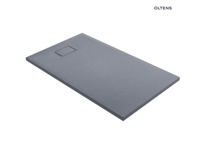 Oltens Bergytan obdélníková vanička 140 x 80 cm RockSurface, šedý beton 15106700
