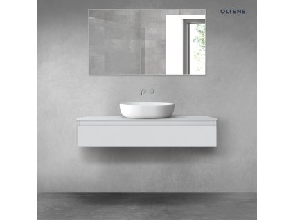 Oltens Vernal závěsná umyvadlová skříňka 120 cm, matná šedá 60012700