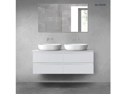 Oltens Vernal sada koupelnového nábytku 120 cm s horní deskou, matná šedá 68214700