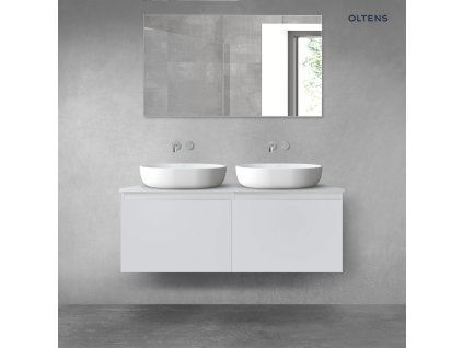 Oltens Vernal sada koupelnového nábytku 120 cm s horní deskou, matná šedá 68243700