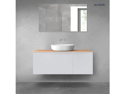 Oltens Vernal sada koupelnového nábytku 120 cm s horní deskou, matná šedá/dub 68252700