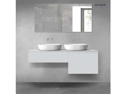 Oltens Vernal sada koupelnového nábytku 140 cm s horní deskou, matná šedá 68308700