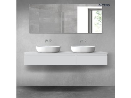 Oltens Vernal sada koupelnového nábytku 160 cm s horní deskou, matná šedá 68355700