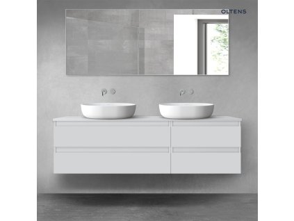 Oltens Vernal sada koupelnového nábytku 160 cm s horní deskou, matná šedá 68335700