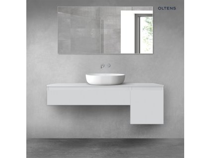 Oltens Vernal sada koupelnového nábytku 140 cm s horní deskou, matná šedá 68281700