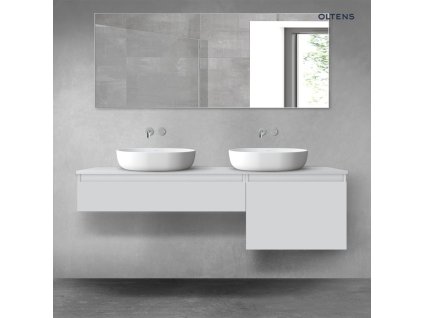 Oltens Vernal sada koupelnového nábytku 160 cm s horní deskou, matná šedá 68343700