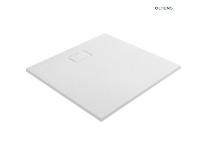 Oltens Bergytan hranatá vanička 100 x 100 cm RockSurface, bílá 17102000