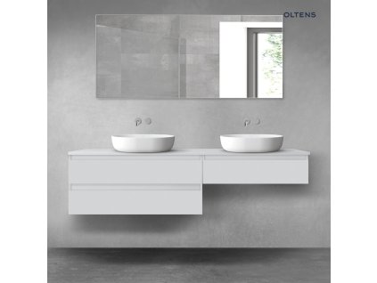 Oltens Vernal sada koupelnového nábytku 180 cm s horní deskou, matná šedá 68554700