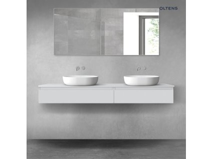 Oltens Vernal sada koupelnového nábytku 180 cm s horní deskou, matná šedá 68555700