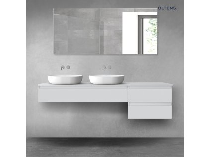 Oltens Vernal sada koupelnového nábytku 180 cm s horní deskou, matná šedá 68589700