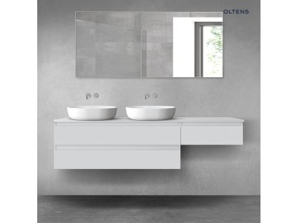 Oltens Vernal sada koupelnového nábytku 180 cm s horní deskou, matná šedá 68591700