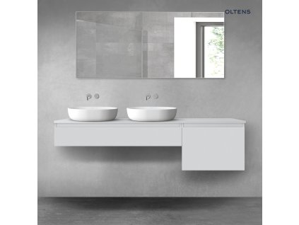 Oltens Vernal sada koupelnového nábytku 180 cm s horní deskou, matná šedá 68595700