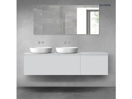 Oltens Vernal sada koupelnového nábytku 180 cm s horní deskou, matná šedá 68596700