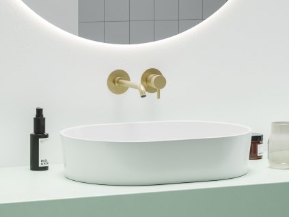 ES 019.60GLB.O1.RB07B Umyvadlová podomítková baterie bez tělesa, Gold Brushed