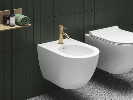 ES 056.60GLB Bidetová stojánková baterie 154 mm bez výpusti, Gold Brushed