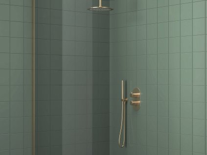 ES 063.60GLB.O2.RB07C Termostatická podomítková baterie 2-cestná bez tělesa, Gold Brushed