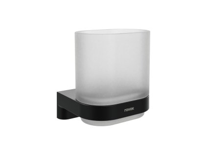 CR II 210.20BLM Držák se skleničkou, černá matná