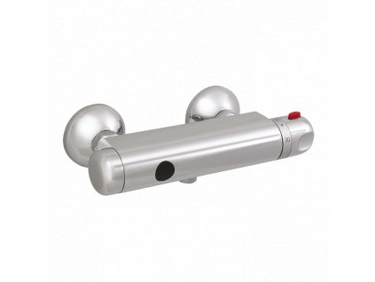 Automatické nástěnné ovládání sprchy s elektronikou ALS se spodním vývodem a termostatickým ventilem pro připojení ke sprchovému setu, 24 V DC SLS 03S (02038)