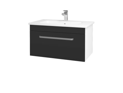 Koupelnová skříňka ASTON SZZ 80 - N01 Bílá lesk / Úchytka T01 / N03 Graphite
