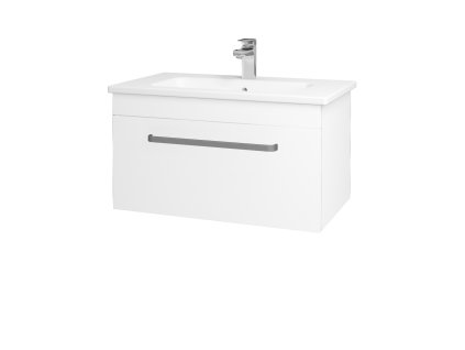 Koupelnová skříňka ASTON SZZ 80 - N01 Bílá lesk / Úchytka T01 / L01 Bílá vysoký lesk