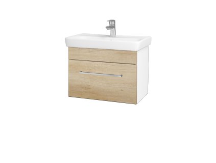 Koupelnová skříňka SOLO SZZ 60 - N01 Bílá lesk / Úchytka T04 / D15 Nebraska