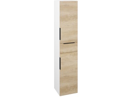 Vysoká skříň DOS SVD2Z 35 - N01 Bílá lesk / Úchytka T07 / D15 Nebraska / Pravé