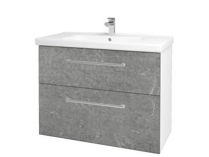 Koupelnová skříňka BIG INN SZZ2 100 - N01 Bílá lesk / Úchytka T03 / D20 Galaxy