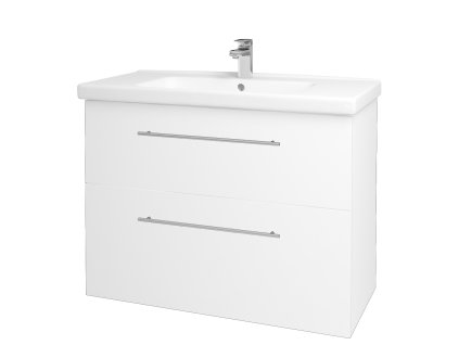 Koupelnová skříňka BIG INN SZZ2 100 - N01 Bílá lesk / Úchytka T02 / L01 Bílá vysoký lesk