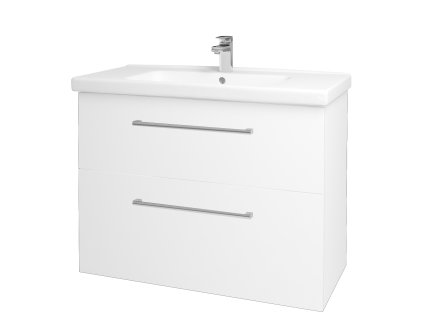 Koupelnová skříňka BIG INN SZZ2 100 - N01 Bílá lesk / Úchytka T03 / L01 Bílá vysoký lesk