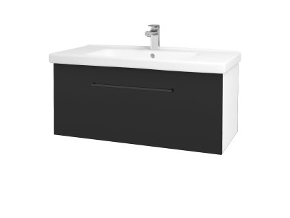 Koupelnová skříňka BIG INN SZZ 100 - N01 Bílá lesk / Úchytka T06 / N03 Graphite