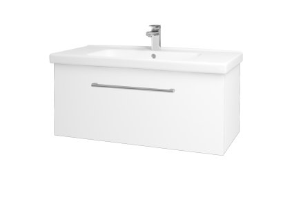 Koupelnová skříňka BIG INN SZZ 100 - N01 Bílá lesk / Úchytka T03 / M01 Bílá mat