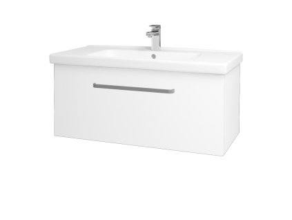 Koupelnová skříňka BIG INN SZZ 100 - N01 Bílá lesk / Úchytka T01 / M01 Bílá mat