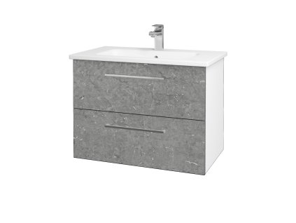 Koupelnová skříňka GIO SZZ2 80 - N01 Bílá lesk / Úchytka T04 / D20 Galaxy