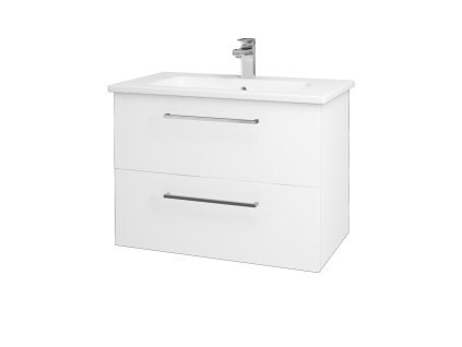 Koupelnová skříňka GIO SZZ2 80 - N01 Bílá lesk / Úchytka T04 / M01 Bílá mat