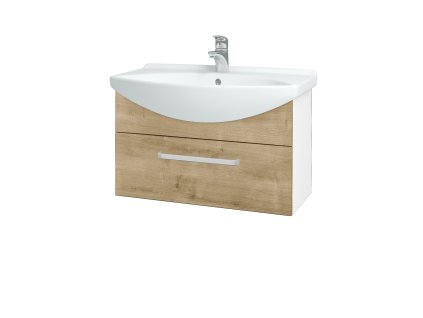 Koupelnová skříňka TAKE IT SZZ 75 - N01 Bílá lesk / Úchytka T01 / D09 Arlington