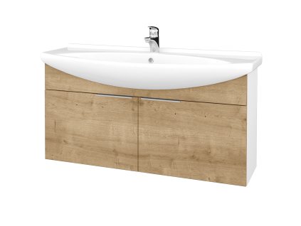 Koupelnová skříňka TAKE IT SZD2 120 - N01 Bílá lesk / Úchytka T05 / D09 Arlington