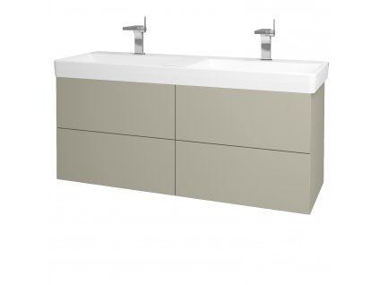 Koupelnová skříňka VARIANTE SZZ4 130 pro umyvadlo Laufen Pro S - M05 Béžová mat / M05 Béžová mat